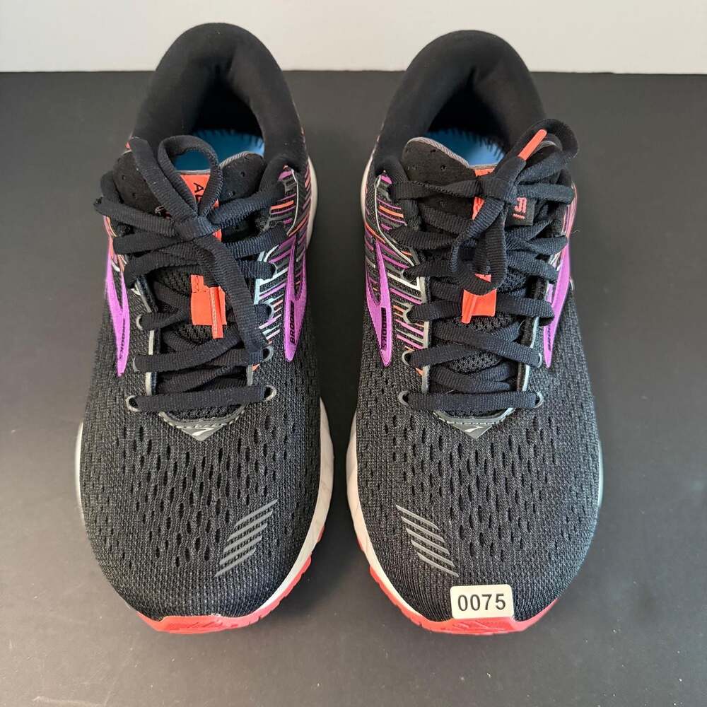 Brooks Adrenaline GTS 19 Women's Running Shoes Black Purple Size 7 - Picture 15 of 16